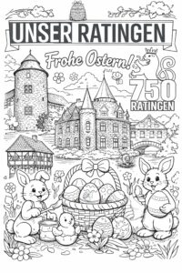 Ausmalbild 2026 Grosse Kinder als JPG