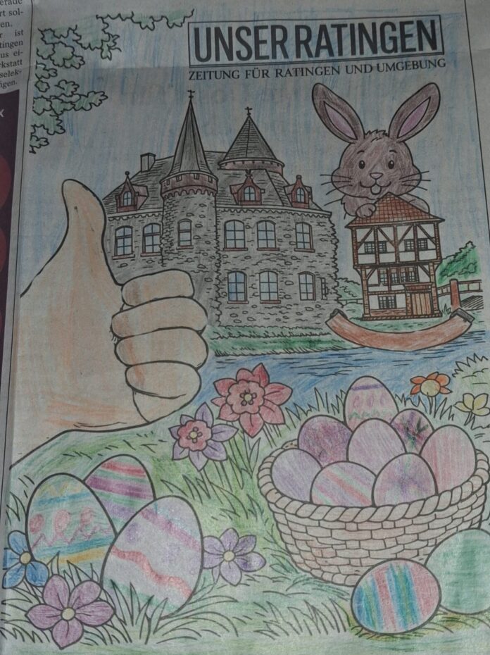 59807 Louan Scholzen konnte mit seinem Ausmalbild den Hauptpreis gewinnen. Foto: privat