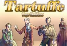Tartuffe am Kopernikus Gymnasium in Lintorf (KGL) Der Flyer zum Stück, Bild: Theater AG KGL