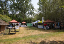 Eisenzeitliches Gehöft am Grünen See ist abgerissen Die Fläche auf dem Gelände des Eisenzeitlichen Gehöfts neben dem auch das Folkerday Festival stattfindet, Bild: Alexander Heinz