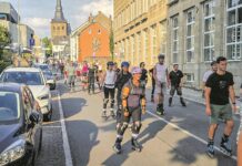 Feierabendmarkt, Inliner-Tour, Kunst im Park: Drei Höhepunkte an drei Tagen „Ratingen rollt“ wechselt auf Teilnehmerwunsch auf den Samstag Ratingen Rollt 2025, Bild: Alexander Heinz