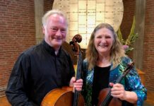 Emerald Duo kehrt mit „Traumwelten” nach Ratingen zurück Sommerkonzert in der Friedenskirche verbindet Musik und Poesie – Eintritt frei Dr. Susan Doering, Violine, Professor Dieter Wulfhorst, Cello, Bild: Emerald Duo