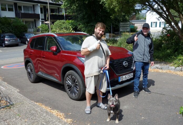 Juz Nordbesuch 2 Zu Besuch im schönen Eggerscheidt, Andreas Hansen und der damalige/heutige Leiter des Juz, Michael Baaske, Bild: Juz Eggerscheidt