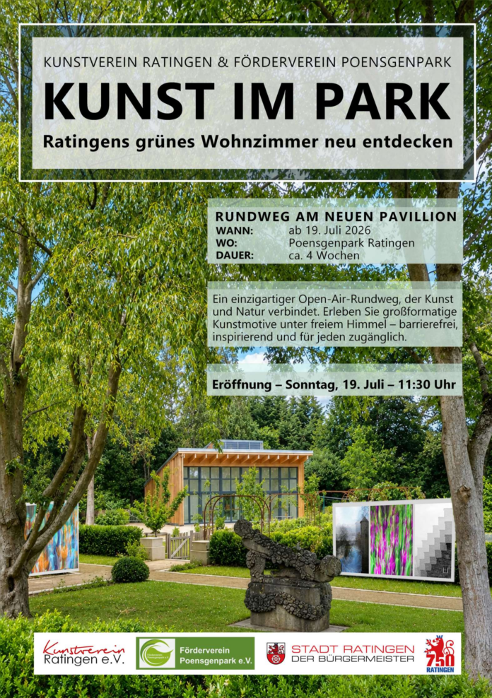 Kunst im Park Flyer der Veranstaltung