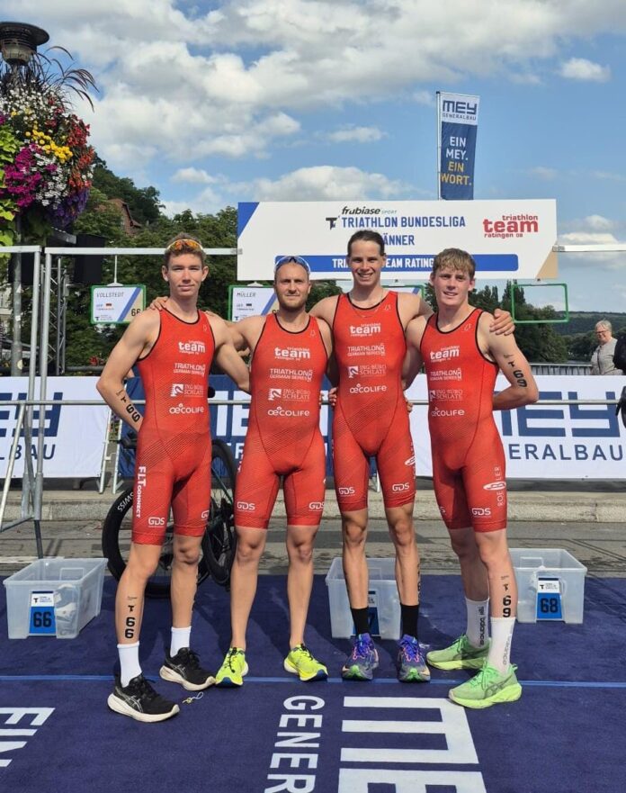 TTR-Quartett Tübingen Teamfoto: TTR 08, v.l.: Leon Vollstedt, Eric Müller, Jonas Hauser, Jack Bowley