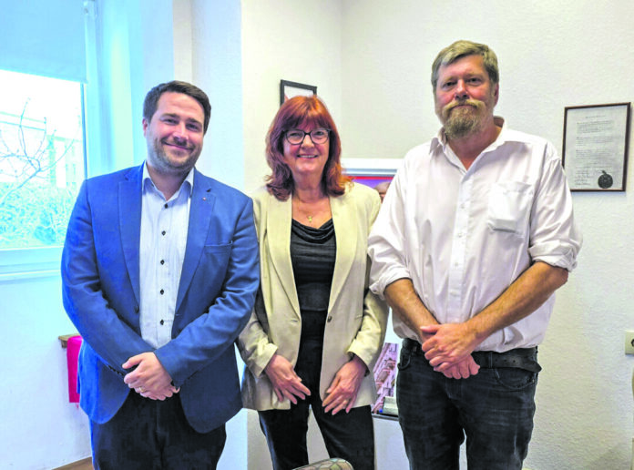 17_RAT_SPD Wahlprogramm Pat Faßsbender-Kress, Rosa-Maria Kaleja und Christian Wiglow von der Ratinger SPD, Bild: Alexander Heinz
