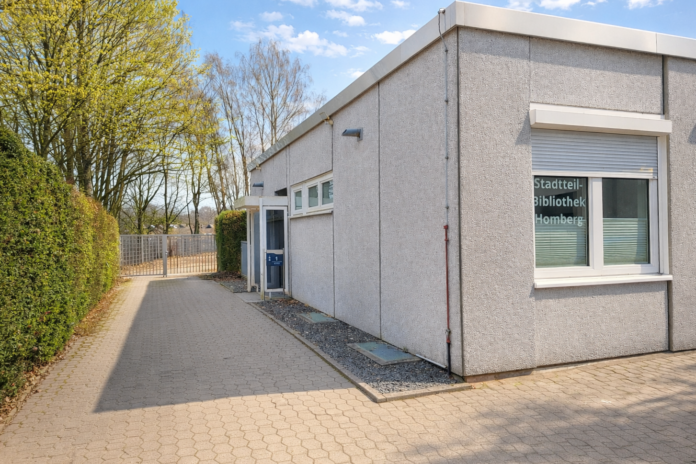 2026-04-27-Büchereizweigstelle Homberg Seit Mai befindet sich die Stadtteilbibliothek Homberg in der ehemaligen Hausmeisterwohnung vor der Christian-Morgenstern-Schule. Foto: Stadt Ratingen