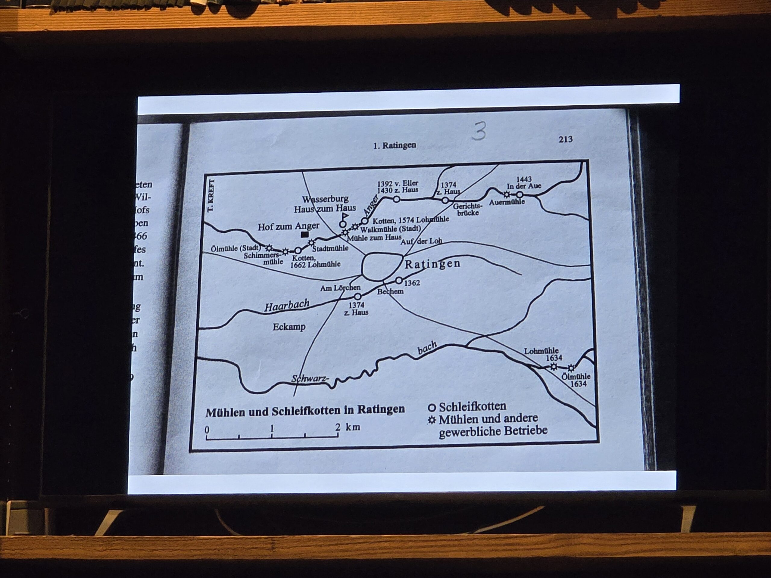 Historische Übersicht vom Ratinger Stadtgebiet, Bild: Michael Lumer