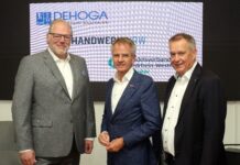 Warnen eindringlich vor der Gefahr für den Arbeitsmarkt durch ein Minijobaus, Patrick Rothkopf, Andreas Ehlert, Dirk Wittmer, Bild: Alois Müller