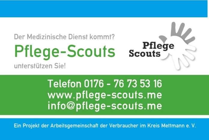 Pflege Scouts Kontaktdaten für die Pflegescouts, Bild: WIR Mettmann