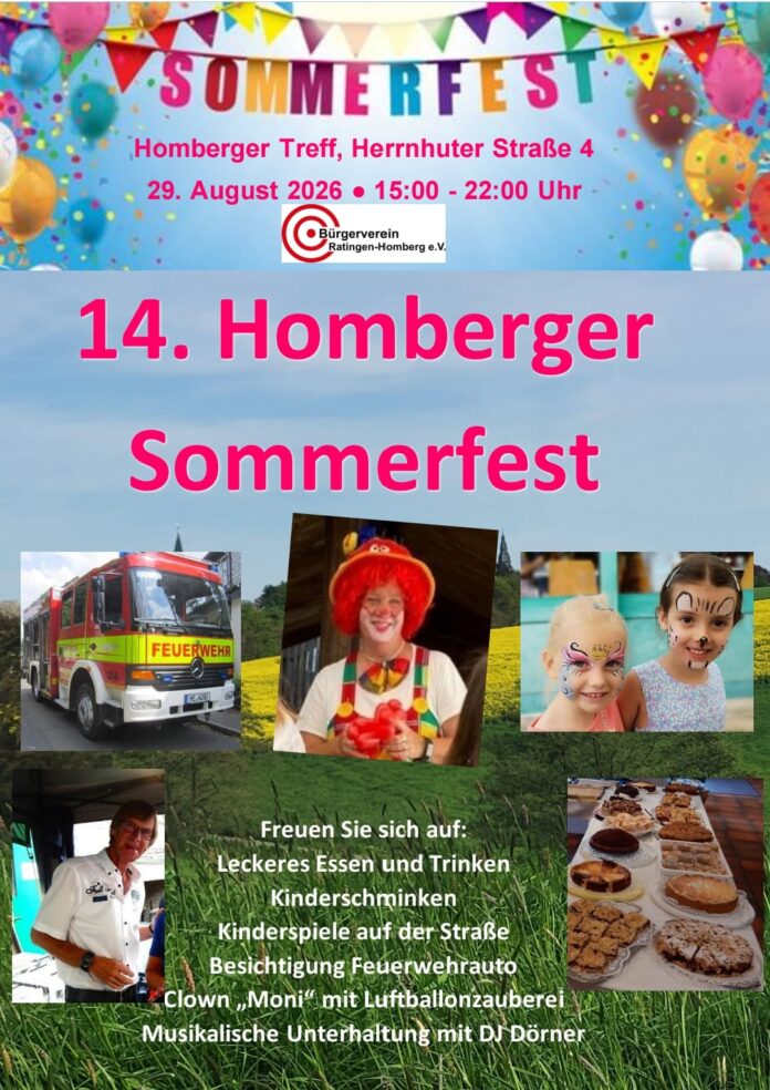 Sommerfest Homberg Flyer des Vereins, Bild: Privat
