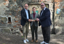Nach Anschlag auf Gedenktafel: Stiftung Haus Oberschlesien und Kulturverein Schalom stehen zusammen Gemeinsamer Besuch der Stiftung Haus Oberschlesien und des Jüdischen Kulturvereins Schalom anfang des Jahres in Polen, Bild: Alexander Heinz