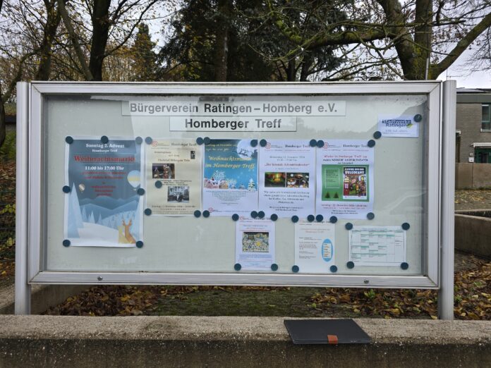 Homberger Treff Infotafel des Homberger Treffs an der Herrnhuter Str. 4 in Homberg, Bild: Alexander Heinz