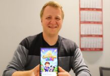 Quest geschafft! Ratinger App-Entwickler wollen Familienalltag erleichtern Dennis Mayer mit seiner entwickelten App "questcoin Kids". Foto: Volkmann