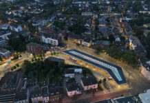 Ratingen soll Verkehrsplanung neu denken: Bürger-Union will Gesamtkonzept Der Düsseldorfer Platz in Ratingen als Schnittpunkt aller Verkehrsstränge, Bild: Nestocom
