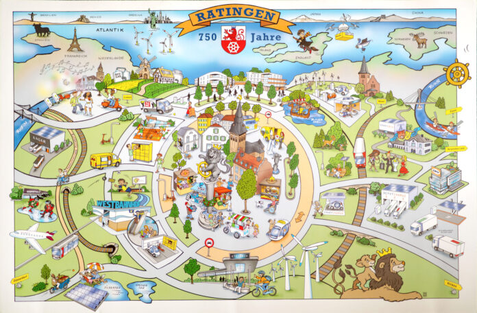 wimmelbild_hidef_final-2048x1342 So sieht das Wimmelbild in klein aus, Bild: UVR Ratingen