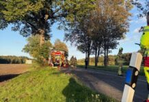 Tödlicher Verkehrsunfall in Ratingen: Auto ins Feld geschleudert Auf der Essener Straße in Ratingen-Breitscheid kam es zu dem folgenschweren Unfall. Foto: Feuerwehr Ratingen